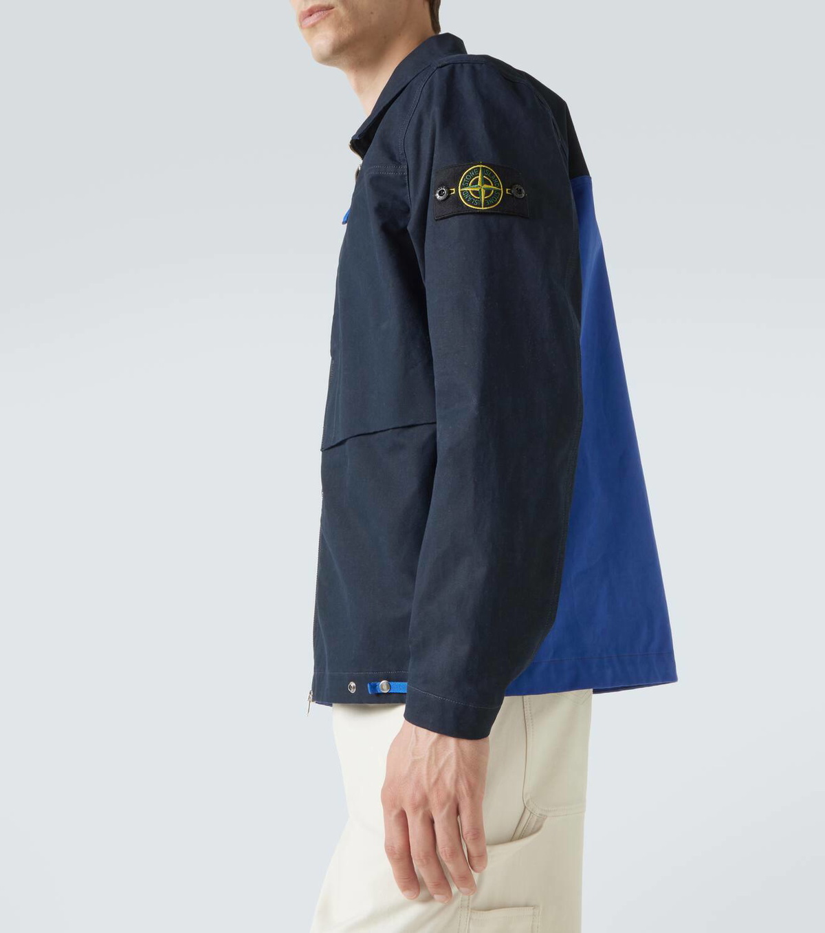 Stone Island Compass cotton canvas overshirt Stone Island