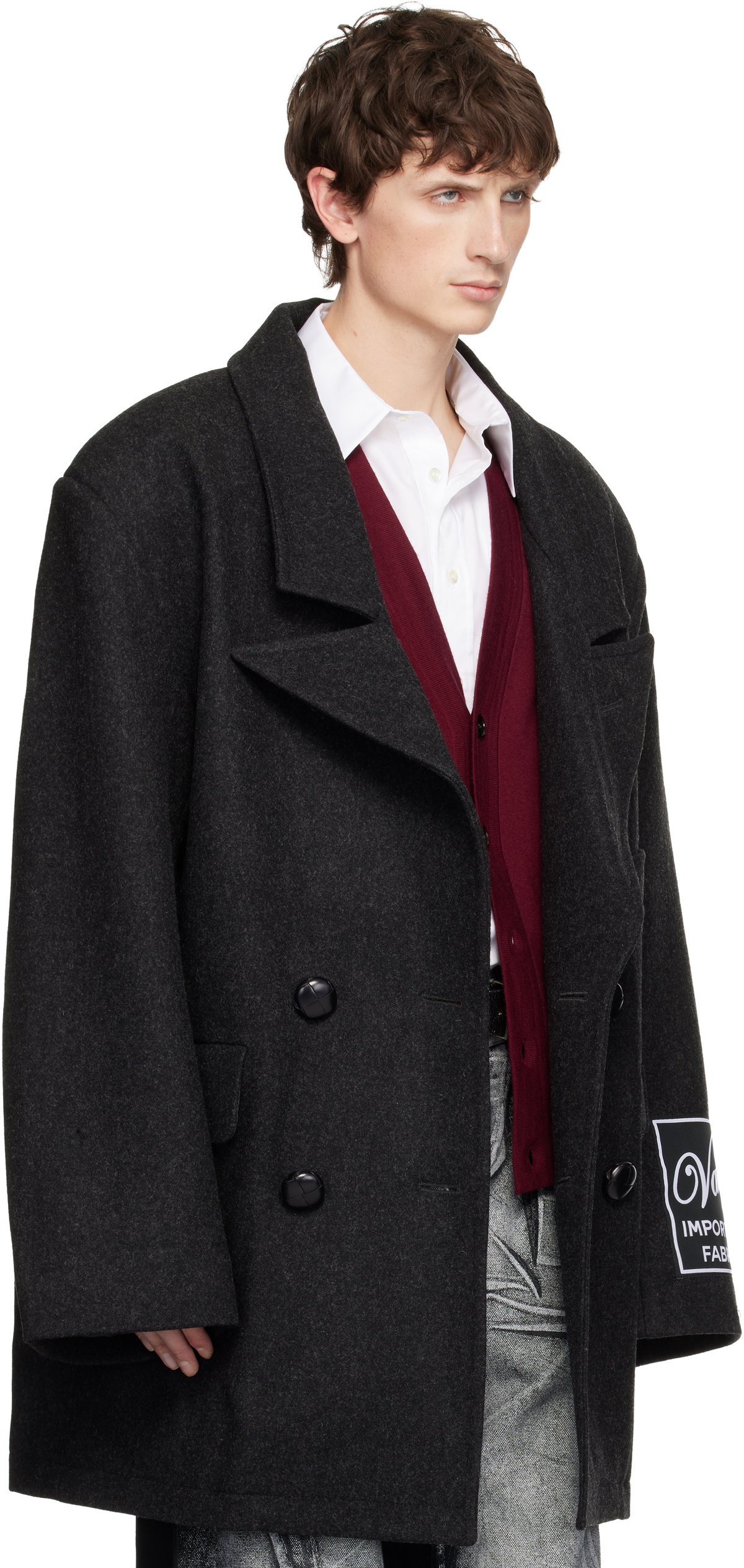 VAQUERA Gray Oversized Flight Coat
