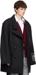 VAQUERA Gray Oversized Flight Coat