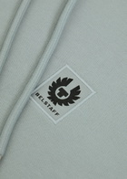 Belstaff Logo Hooded Cotton Sweatshirt Light Blue