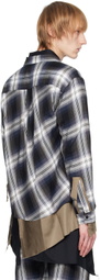 Sulvam Blue Check Shirt