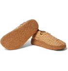 Malibu - Latigo Woven Faux Suede Sandals - Tan