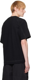WOOYOUNGMI Black Line Embroidery T-shirt