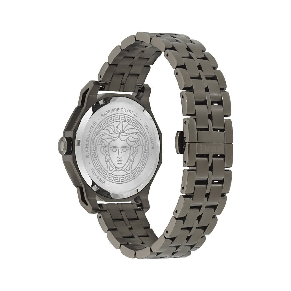 Versace Medusa Deco Quartz Grey Dial Mens Watch VE9I00524