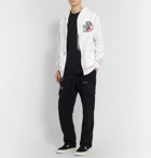 Off-White - Undercover Reversible Logo-Print Loopback Cotton-Jersey Hoodie - White