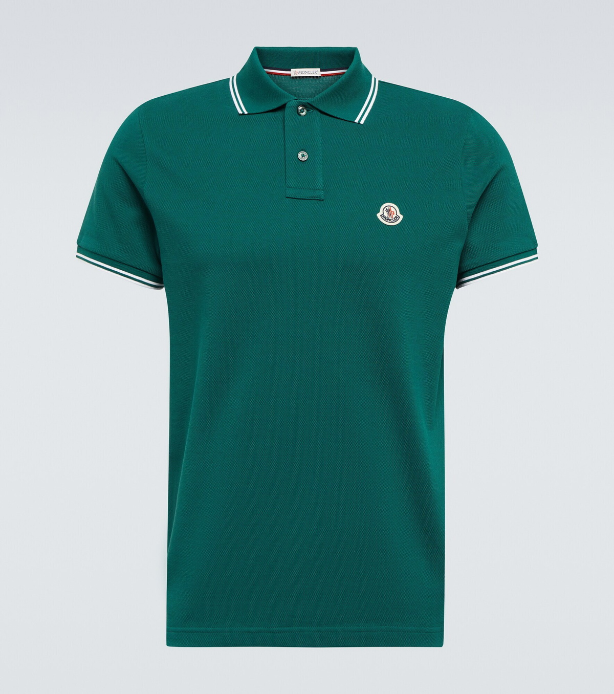 Moncler - Cotton piqué polo shirt Moncler