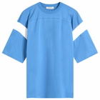 YMC Women's Skate T-Shirt in Blue/White