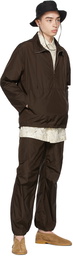 AURALEE Brown High Count Fatigue Cargo Pants