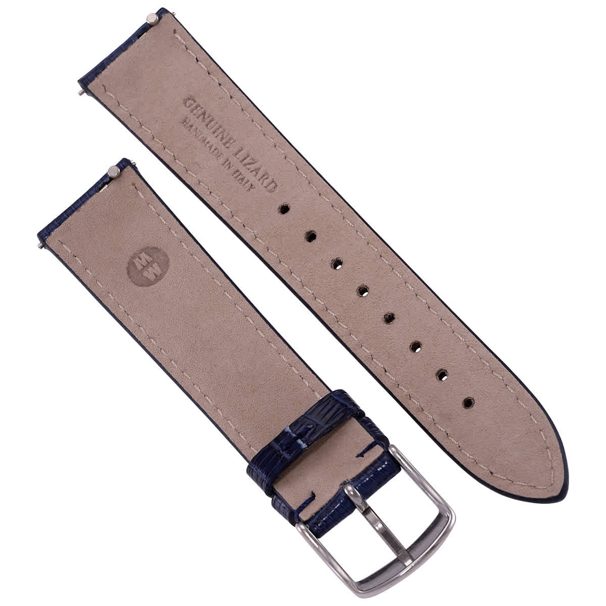 Michele Deco 18mm Navy Lizard Watch Strap MS18AA030400