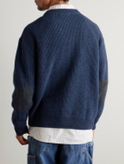 FrizmWORKS - Patch Wool-Blend Sweater - Blue