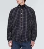 Our Legacy Above checked cotton-blend shirt