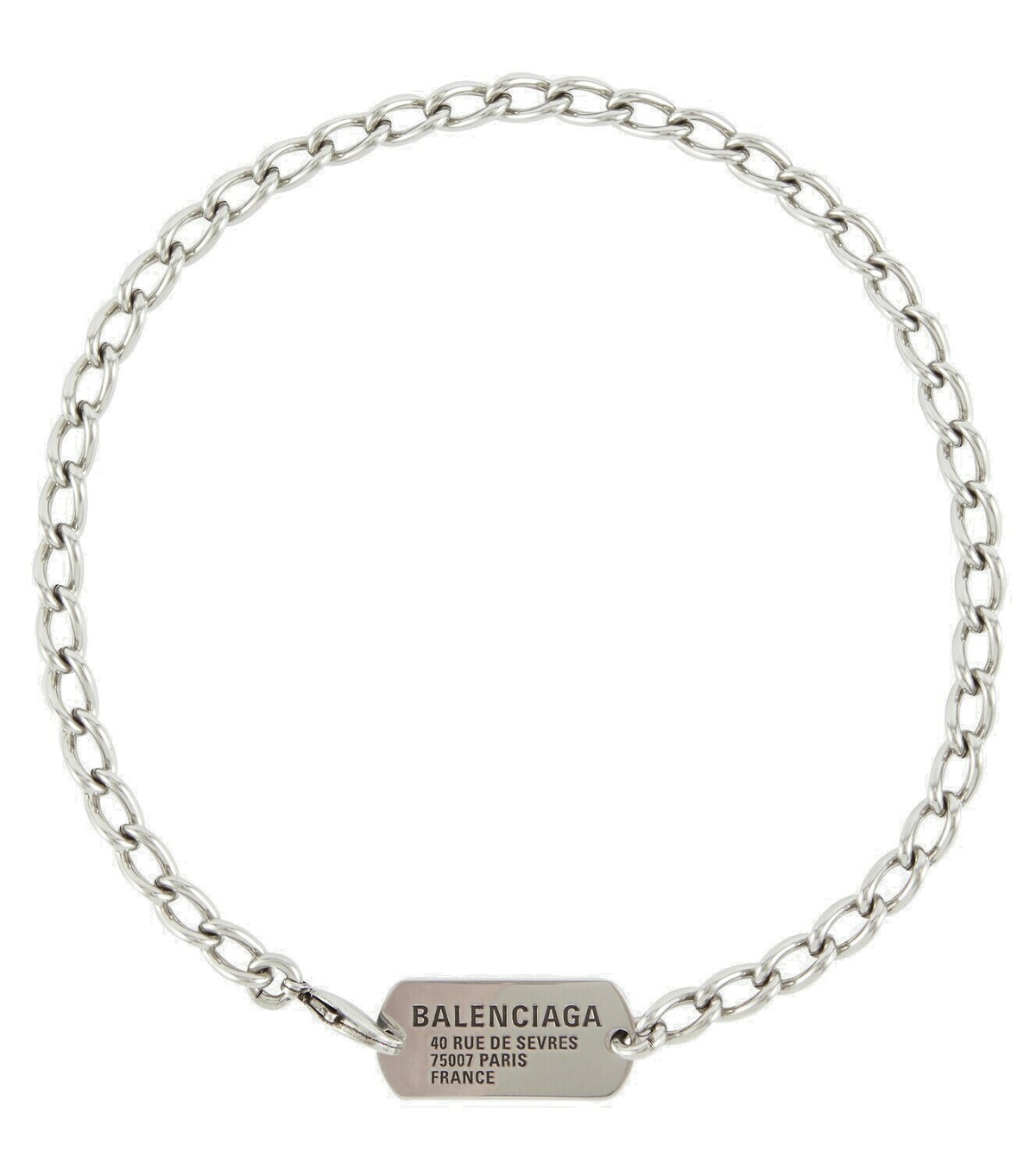 Balenciaga Logo tag necklace Balenciaga