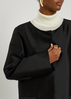 Toteme Silk-taffeta Coat Black