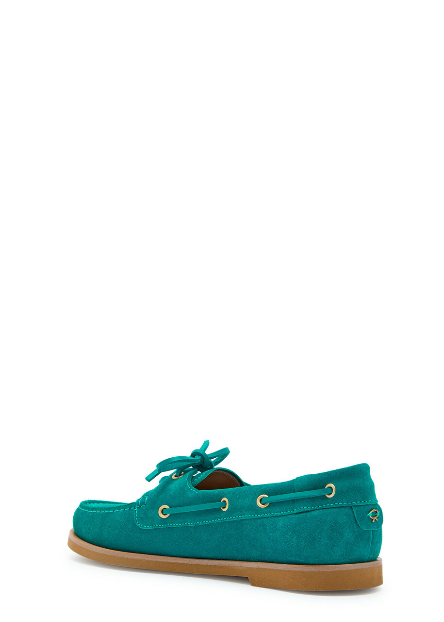 Gianvito Rossi Vande Suede Shoes Teal