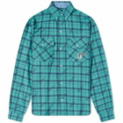 Billionaire Boys Club Men's Check Overshirt in Teal