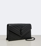 Saint Laurent Cassandre Envelope leather wallet on chain