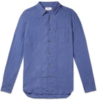 Mr P. - Linen Shirt - Blue