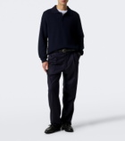 Frescobol Carioca Murilo cable-knit wool polo sweater