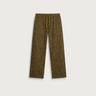 Service Works Men's Patterned Easy Chef Pants in Brown Leopard