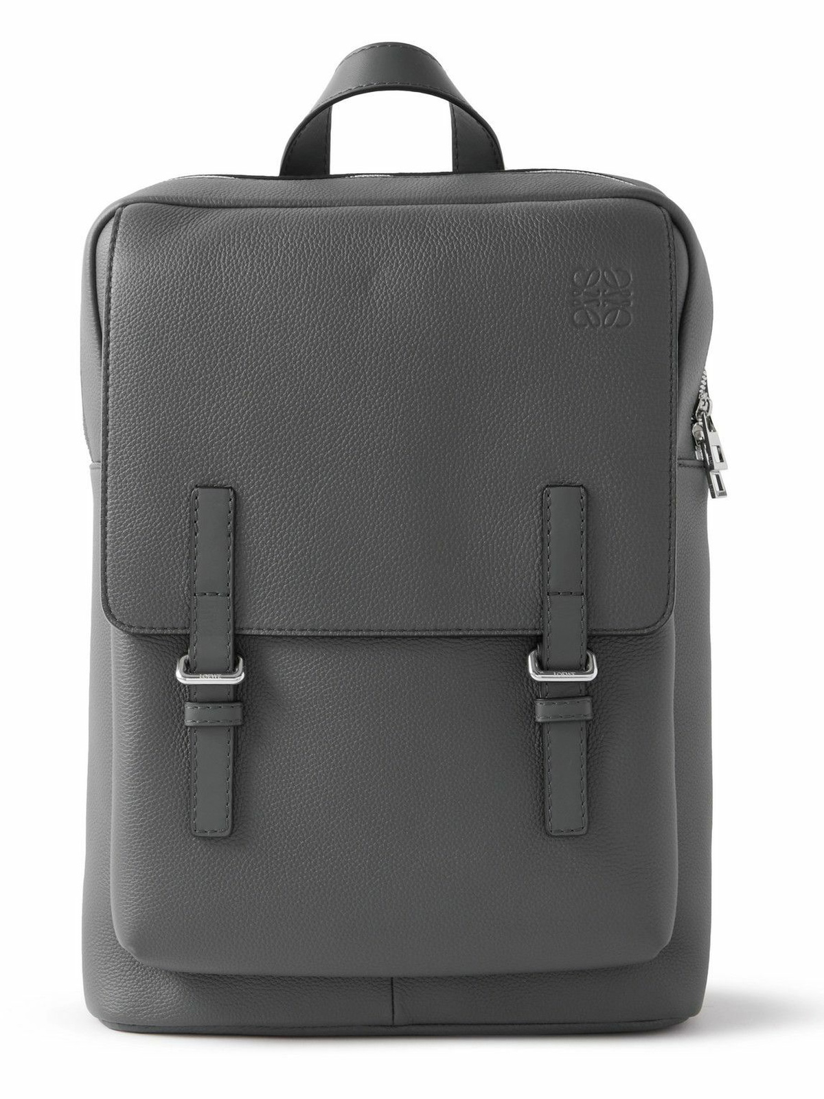 Loewe - Military Full-Grain Leather Backpack Loewe