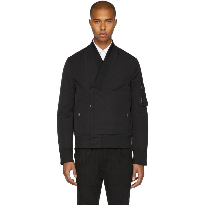 Diesel Black Gold Black Kimono Bomber Jacket Diesel Black Gold