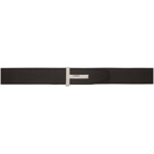 Tom Ford Reversible Brown and Black T Icon Belt