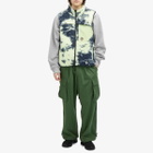 Hikerdelic Men's Acid Rain Fleece Gilet in Lumiere