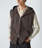 Our Legacy Motor cotton jersey zip-up vest