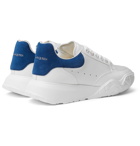 Alexander McQueen - Exaggerated-Sole Suede-Trimmed Leather Sneakers - White