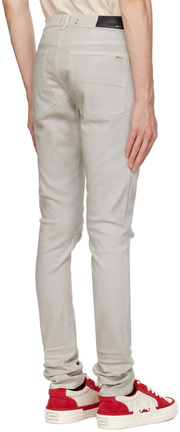 AMIRI Gray Wax MX1 Jeans Amiri AMIRI Gray Wax MX1 Jeans Amiri