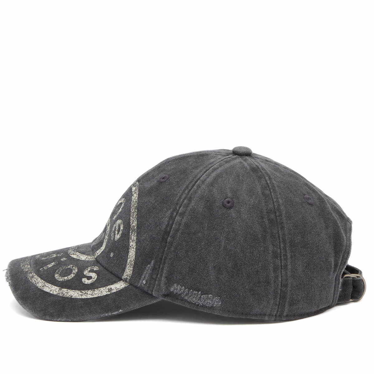 Acne Studios Men's Carliy Button Logo Cap in Black Acne Studios