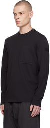 Moncler Black Patch Pocket Long Sleeve T-Shirt