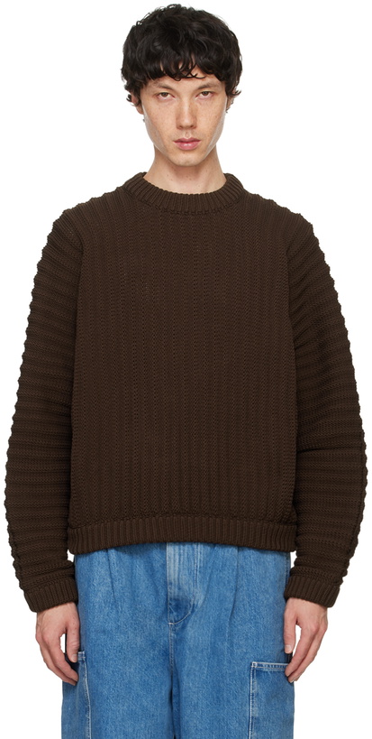 Photo: SUNNEI Brown Round Neck Sweater