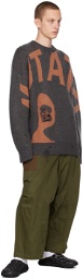 Perks and Mini Gray & Orange 'Mutate' Sweater
