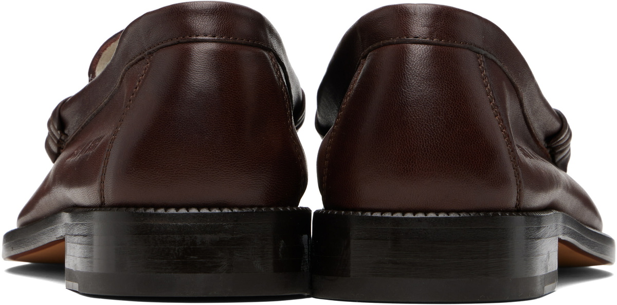 Common Projects Brown Leather Loafers