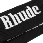 Rhude Logo Sock