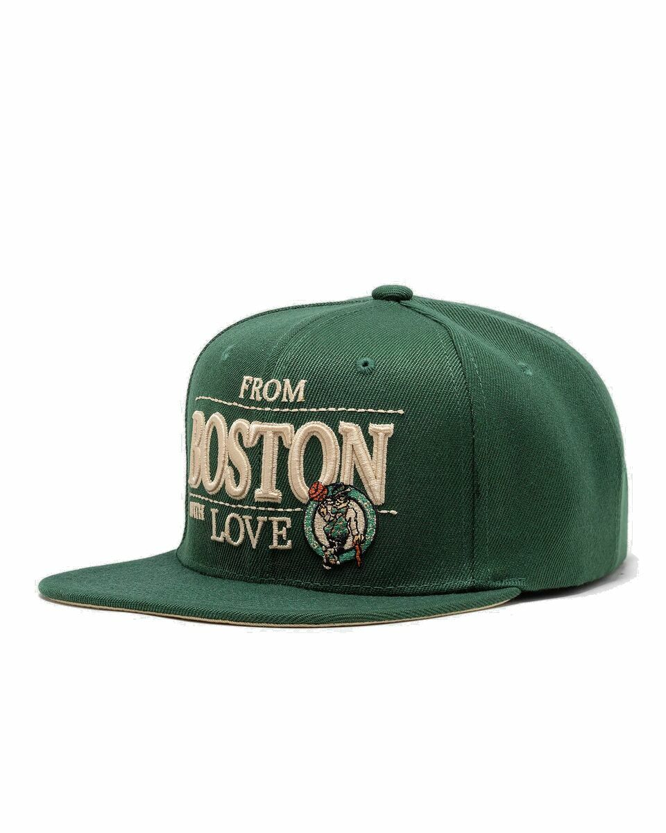 Photo: Mitchell & Ness Nba With Love Snapback Celtics Green - Mens - Caps