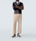 Thom Browne Suede-trimmed sneakers
