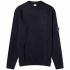 C.P. Company Men's Fleece Knit Crew Sweat in Total Eclipse