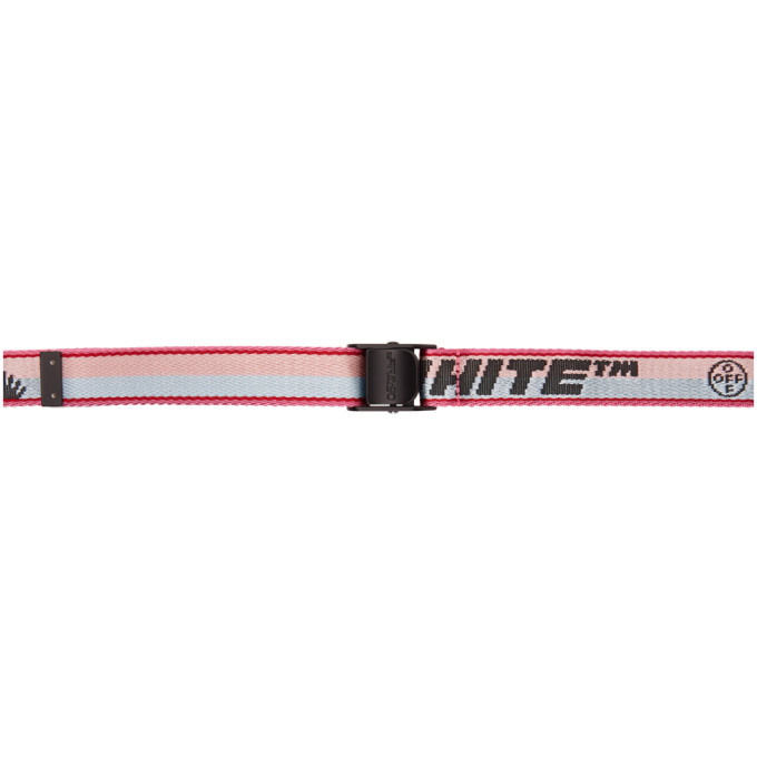 Off-White Pink New Logo Industrial Belt Off-White