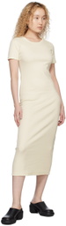 Arch The Beige Crewneck Maxi Dress