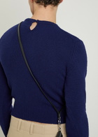 Jil Sander 3/4 Sleeve Wool-blend Jumper Blue