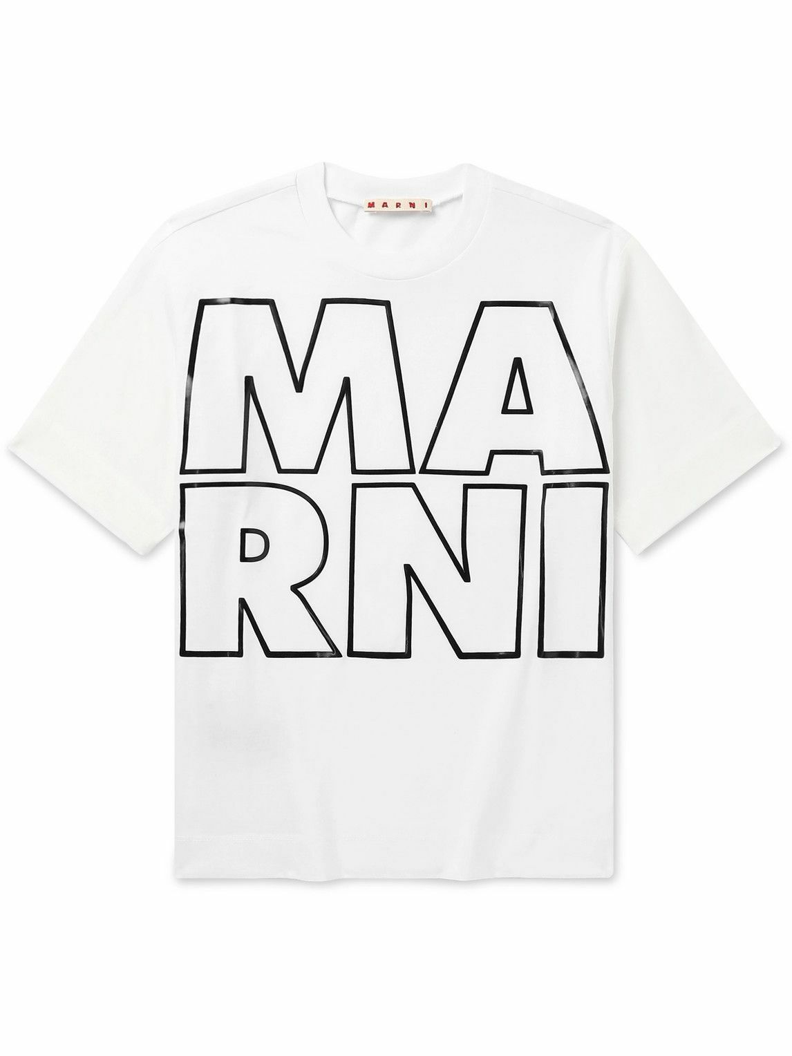 MARNI KIDS - Logo-Print Cotton-Jersey T-Shirt - White