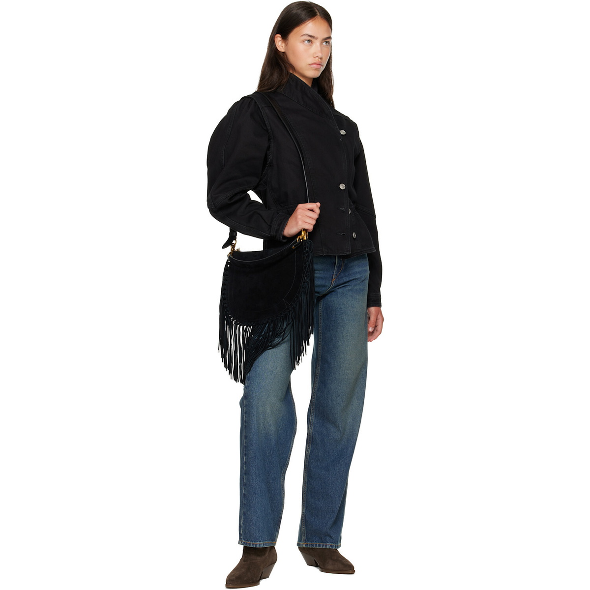Isabel Marant Black Dolie Denim Jacket