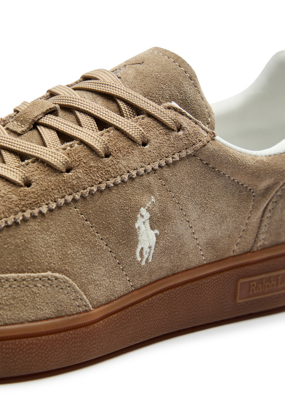 Polo Ralph Lauren Bedford Panelled Suede Sneakers Beige