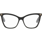 Gucci Black Light Acetate GG Cat Eye Glasses