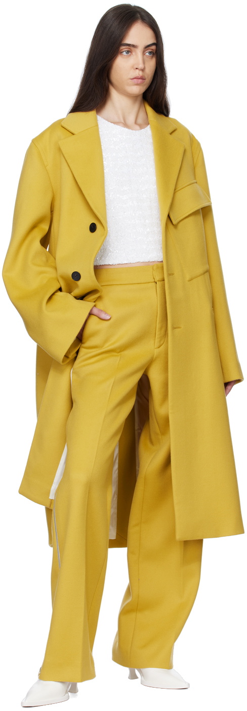 GAUCHERE Yellow Zip Trousers