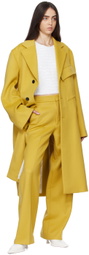 GAUCHERE Yellow Zip Trousers