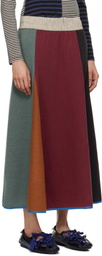 SC103 Multicolor Axis Midi Skirt