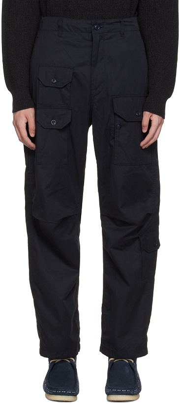 Photo: Engineered Garments Navy Flight Cargo Pants